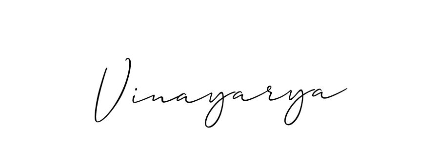 Vinayarya stylish signature style. Best Handwritten Sign (Allison_Script) for my name. Handwritten Signature Collection Ideas for my name Vinayarya. Vinayarya signature style 2 images and pictures png