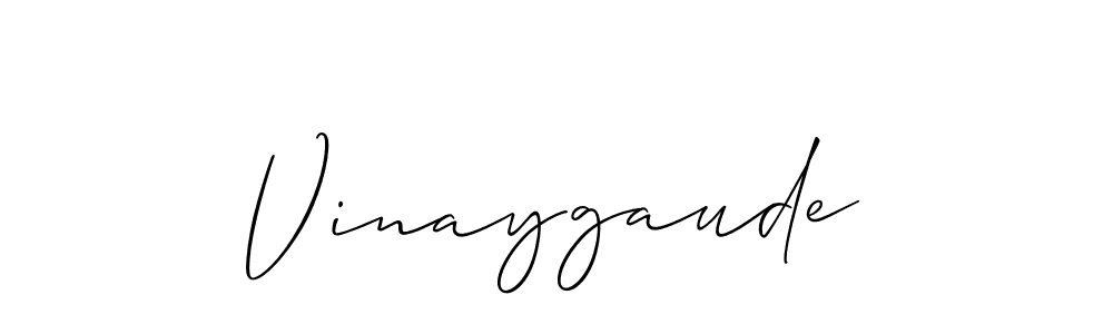 Make a beautiful signature design for name Vinaygaude. With this signature (Allison_Script) style, you can create a handwritten signature for free. Vinaygaude signature style 2 images and pictures png