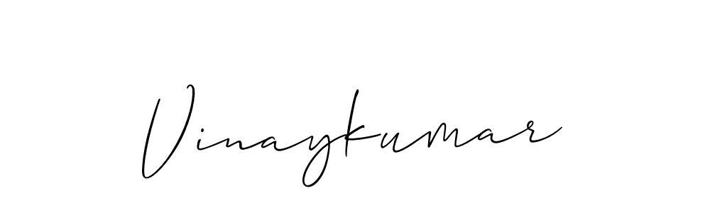 Use a signature maker to create a handwritten signature online. With this signature software, you can design (Allison_Script) your own signature for name Vinaykumar. Vinaykumar signature style 2 images and pictures png