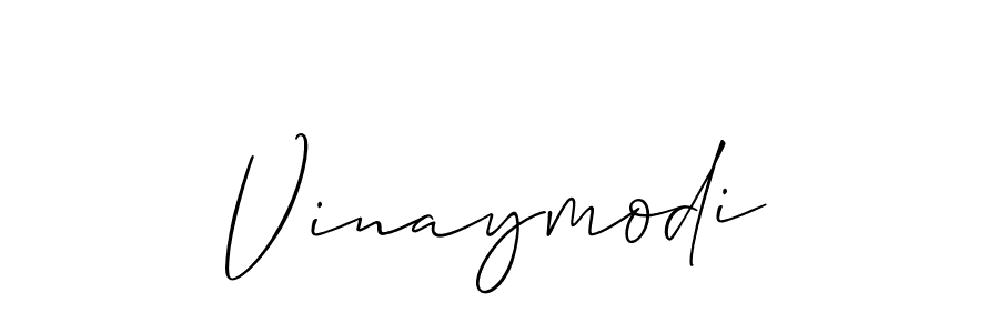 Design your own signature with our free online signature maker. With this signature software, you can create a handwritten (Allison_Script) signature for name Vinaymodi. Vinaymodi signature style 2 images and pictures png