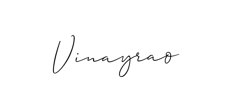 How to Draw Vinayrao signature style? Allison_Script is a latest design signature styles for name Vinayrao. Vinayrao signature style 2 images and pictures png