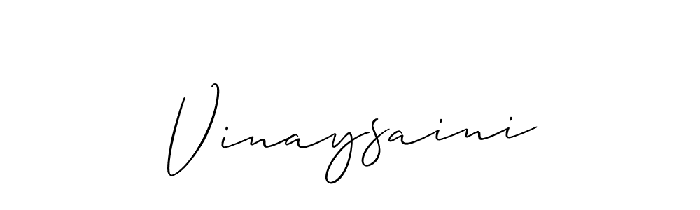 It looks lik you need a new signature style for name Vinaysaini. Design unique handwritten (Allison_Script) signature with our free signature maker in just a few clicks. Vinaysaini signature style 2 images and pictures png