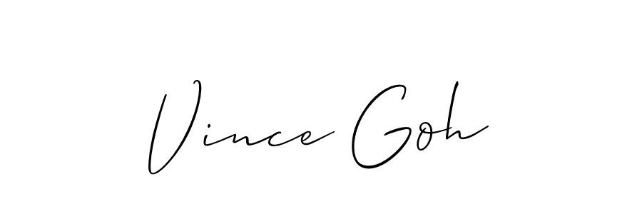 Make a short Vince Goh signature style. Manage your documents anywhere anytime using Allison_Script. Create and add eSignatures, submit forms, share and send files easily. Vince Goh signature style 2 images and pictures png