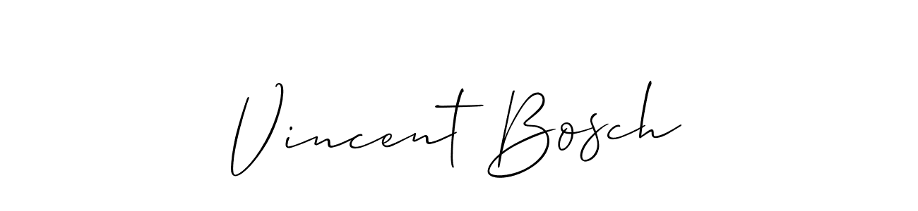 Design your own signature with our free online signature maker. With this signature software, you can create a handwritten (Allison_Script) signature for name Vincent Bosch. Vincent Bosch signature style 2 images and pictures png