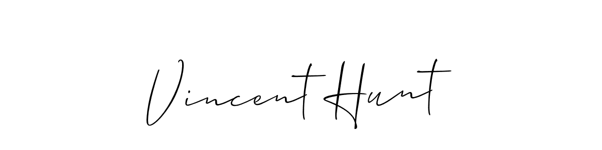 Make a beautiful signature design for name Vincent Hunt. Use this online signature maker to create a handwritten signature for free. Vincent Hunt signature style 2 images and pictures png