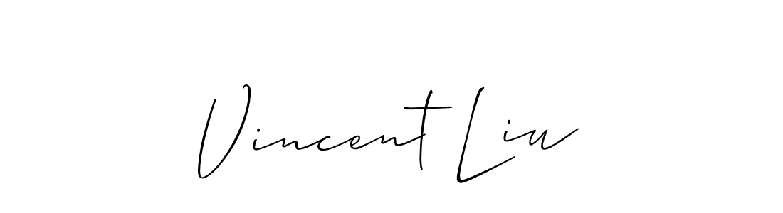 Similarly Allison_Script is the best handwritten signature design. Signature creator online .You can use it as an online autograph creator for name Vincent Liu. Vincent Liu signature style 2 images and pictures png