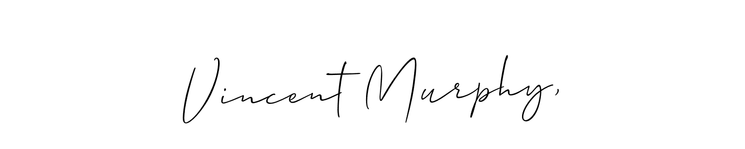 Use a signature maker to create a handwritten signature online. With this signature software, you can design (Allison_Script) your own signature for name Vincent Murphy,. Vincent Murphy, signature style 2 images and pictures png