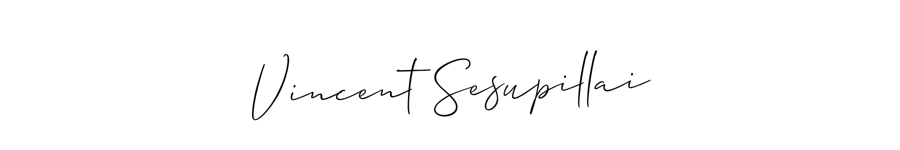 This is the best signature style for the Vincent Sesupillai name. Also you like these signature font (Allison_Script). Mix name signature. Vincent Sesupillai signature style 2 images and pictures png