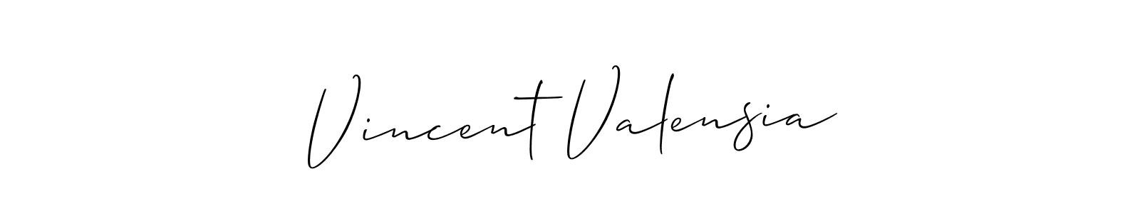 Check out images of Autograph of Vincent Valensia name. Actor Vincent Valensia Signature Style. Allison_Script is a professional sign style online. Vincent Valensia signature style 2 images and pictures png