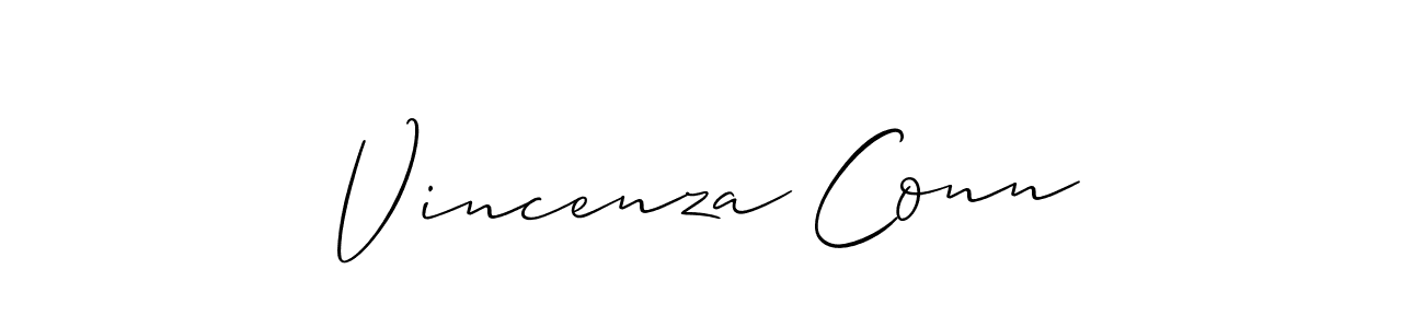 How to make Vincenza Conn signature? Allison_Script is a professional autograph style. Create handwritten signature for Vincenza Conn name. Vincenza Conn signature style 2 images and pictures png