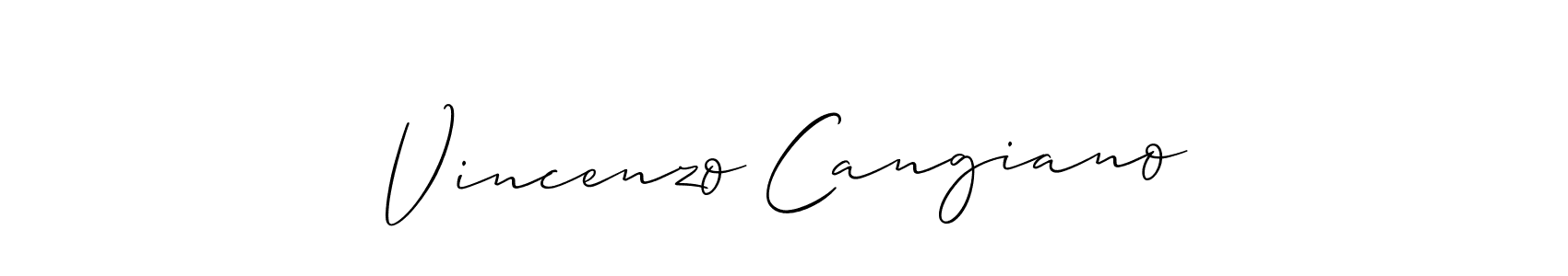 See photos of Vincenzo Cangiano official signature by Spectra . Check more albums & portfolios. Read reviews & check more about Allison_Script font. Vincenzo Cangiano signature style 2 images and pictures png