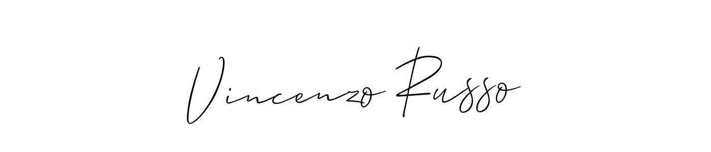 The best way (Allison_Script) to make a short signature is to pick only two or three words in your name. The name Vincenzo Russo include a total of six letters. For converting this name. Vincenzo Russo signature style 2 images and pictures png