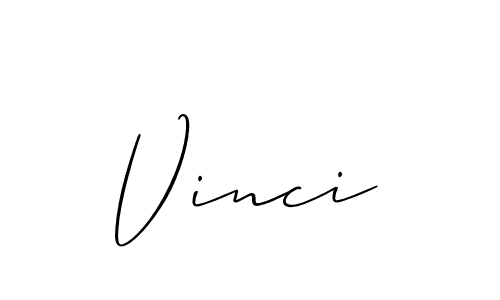 Allison_Script is a professional signature style that is perfect for those who want to add a touch of class to their signature. It is also a great choice for those who want to make their signature more unique. Get Vinci name to fancy signature for free. Vinci signature style 2 images and pictures png