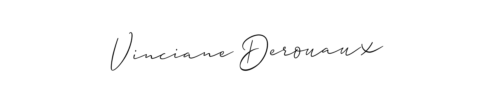 Design your own signature with our free online signature maker. With this signature software, you can create a handwritten (Allison_Script) signature for name Vinciane Derouaux. Vinciane Derouaux signature style 2 images and pictures png