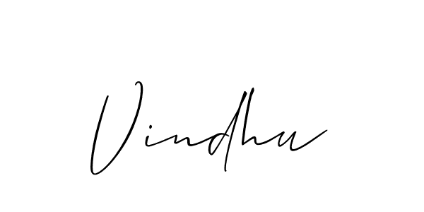 How to make Vindhu name signature. Use Allison_Script style for creating short signs online. This is the latest handwritten sign. Vindhu signature style 2 images and pictures png