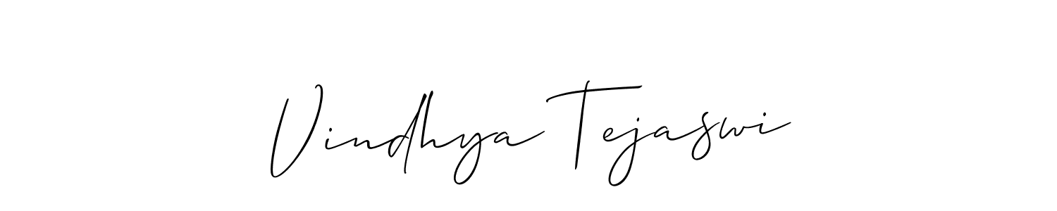 if you are searching for the best signature style for your name Vindhya Tejaswi. so please give up your signature search. here we have designed multiple signature styles  using Allison_Script. Vindhya Tejaswi signature style 2 images and pictures png