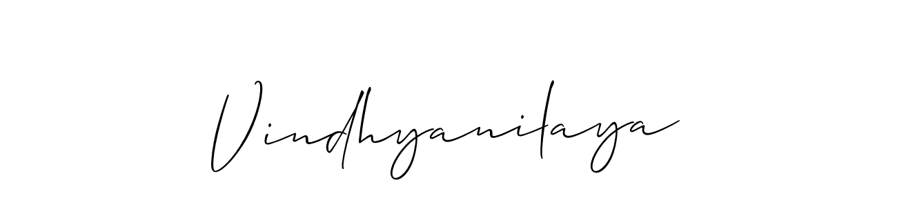 The best way (Allison_Script) to make a short signature is to pick only two or three words in your name. The name Vindhyanilaya include a total of six letters. For converting this name. Vindhyanilaya signature style 2 images and pictures png