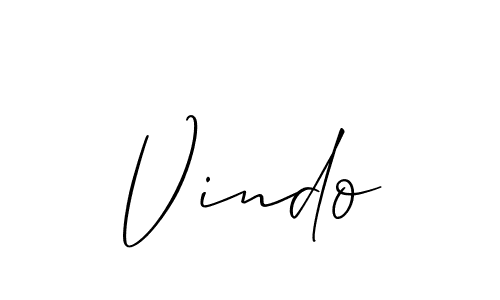 You should practise on your own different ways (Allison_Script) to write your name (Vindo) in signature. don't let someone else do it for you. Vindo signature style 2 images and pictures png