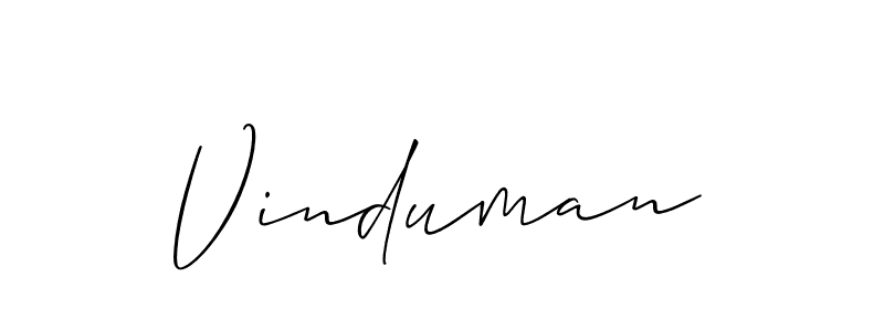 Once you've used our free online signature maker to create your best signature Allison_Script style, it's time to enjoy all of the benefits that Vinduman name signing documents. Vinduman signature style 2 images and pictures png