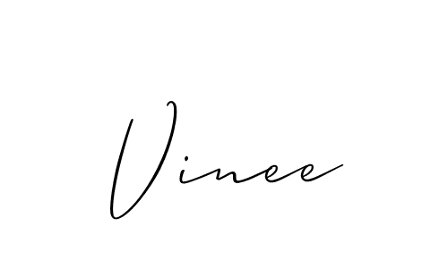 Vinee stylish signature style. Best Handwritten Sign (Allison_Script) for my name. Handwritten Signature Collection Ideas for my name Vinee. Vinee signature style 2 images and pictures png