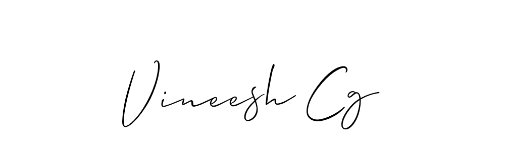 Once you've used our free online signature maker to create your best signature Allison_Script style, it's time to enjoy all of the benefits that Vineesh Cg name signing documents. Vineesh Cg signature style 2 images and pictures png
