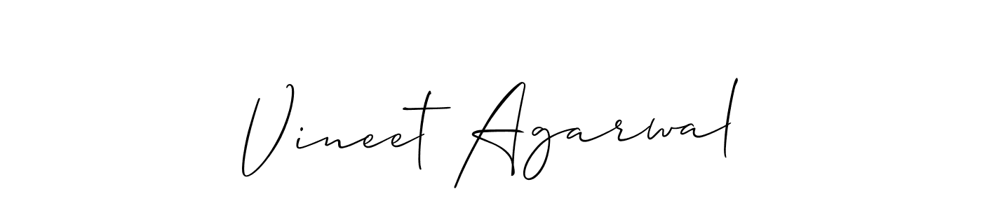 Best and Professional Signature Style for Vineet Agarwal. Allison_Script Best Signature Style Collection. Vineet Agarwal signature style 2 images and pictures png