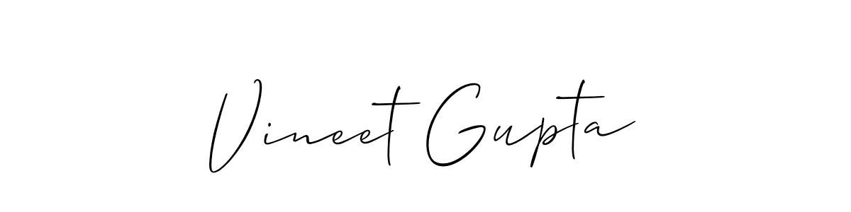 How to Draw Vineet Gupta signature style? Allison_Script is a latest design signature styles for name Vineet Gupta. Vineet Gupta signature style 2 images and pictures png