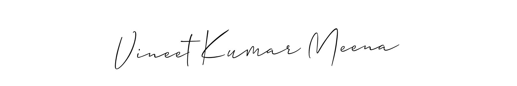 Check out images of Autograph of Vineet Kumar Meena name. Actor Vineet Kumar Meena Signature Style. Allison_Script is a professional sign style online. Vineet Kumar Meena signature style 2 images and pictures png