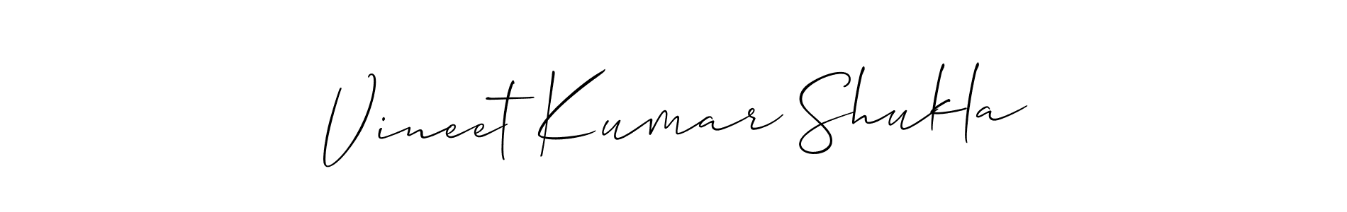 Vineet Kumar Shukla stylish signature style. Best Handwritten Sign (Allison_Script) for my name. Handwritten Signature Collection Ideas for my name Vineet Kumar Shukla. Vineet Kumar Shukla signature style 2 images and pictures png