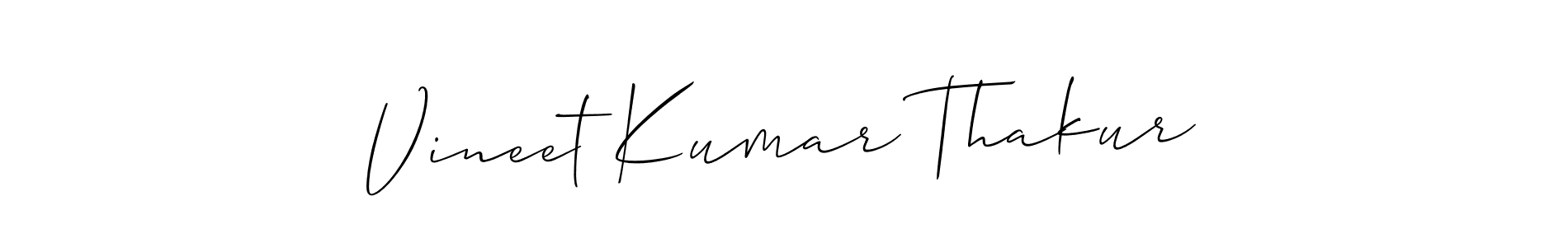 How to make Vineet Kumar Thakur signature? Allison_Script is a professional autograph style. Create handwritten signature for Vineet Kumar Thakur name. Vineet Kumar Thakur signature style 2 images and pictures png