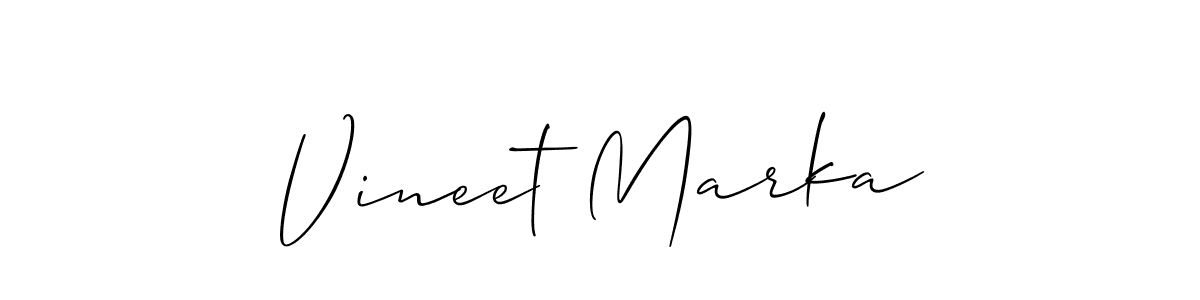 Also You can easily find your signature by using the search form. We will create Vineet Marka name handwritten signature images for you free of cost using Allison_Script sign style. Vineet Marka signature style 2 images and pictures png