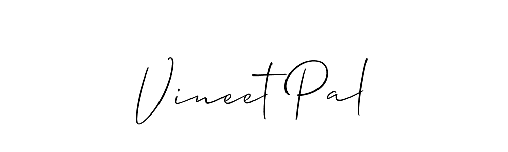 Design your own signature with our free online signature maker. With this signature software, you can create a handwritten (Allison_Script) signature for name Vineet Pal. Vineet Pal signature style 2 images and pictures png