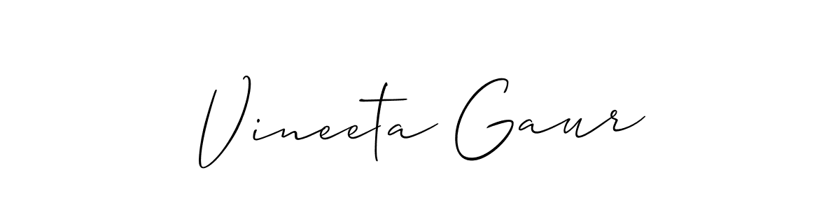 Best and Professional Signature Style for Vineeta Gaur. Allison_Script Best Signature Style Collection. Vineeta Gaur signature style 2 images and pictures png