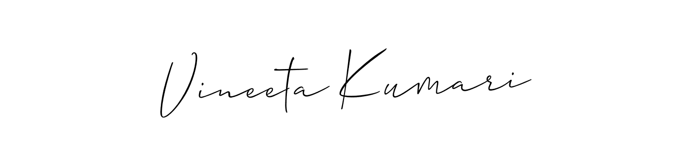 if you are searching for the best signature style for your name Vineeta Kumari. so please give up your signature search. here we have designed multiple signature styles  using Allison_Script. Vineeta Kumari signature style 2 images and pictures png