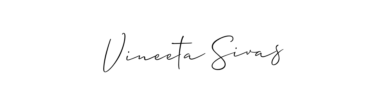 Make a beautiful signature design for name Vineeta Sivas. Use this online signature maker to create a handwritten signature for free. Vineeta Sivas signature style 2 images and pictures png