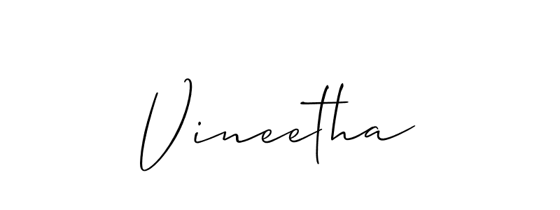 Make a short Vineetha signature style. Manage your documents anywhere anytime using Allison_Script. Create and add eSignatures, submit forms, share and send files easily. Vineetha signature style 2 images and pictures png