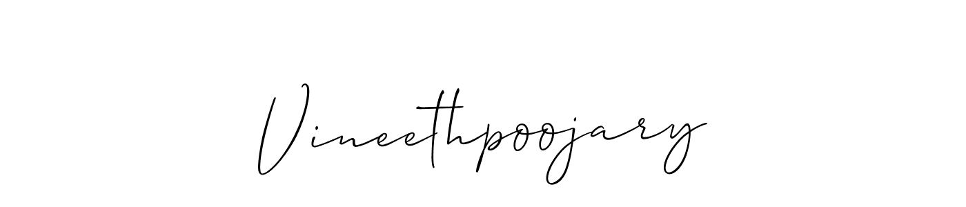 This is the best signature style for the Vineethpoojary name. Also you like these signature font (Allison_Script). Mix name signature. Vineethpoojary signature style 2 images and pictures png