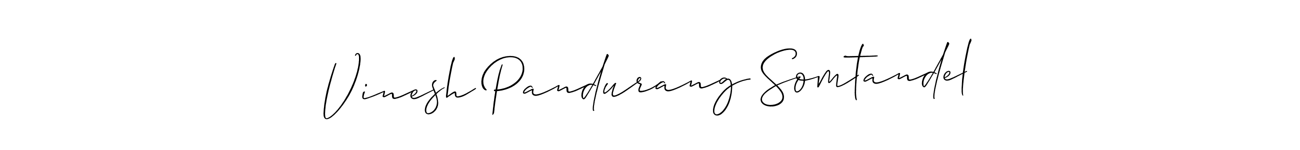 Check out images of Autograph of Vinesh Pandurang Somtandel name. Actor Vinesh Pandurang Somtandel Signature Style. Allison_Script is a professional sign style online. Vinesh Pandurang Somtandel signature style 2 images and pictures png