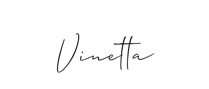 Make a short Vinetta signature style. Manage your documents anywhere anytime using Allison_Script. Create and add eSignatures, submit forms, share and send files easily. Vinetta signature style 2 images and pictures png