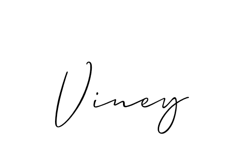 Viney stylish signature style. Best Handwritten Sign (Allison_Script) for my name. Handwritten Signature Collection Ideas for my name Viney. Viney signature style 2 images and pictures png