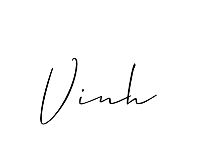 Make a beautiful signature design for name Vinh. Use this online signature maker to create a handwritten signature for free. Vinh signature style 2 images and pictures png