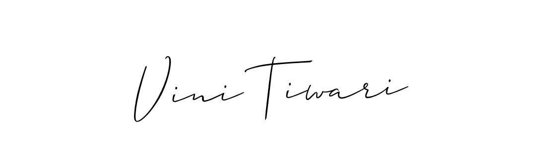 Also You can easily find your signature by using the search form. We will create Vini Tiwari name handwritten signature images for you free of cost using Allison_Script sign style. Vini Tiwari signature style 2 images and pictures png