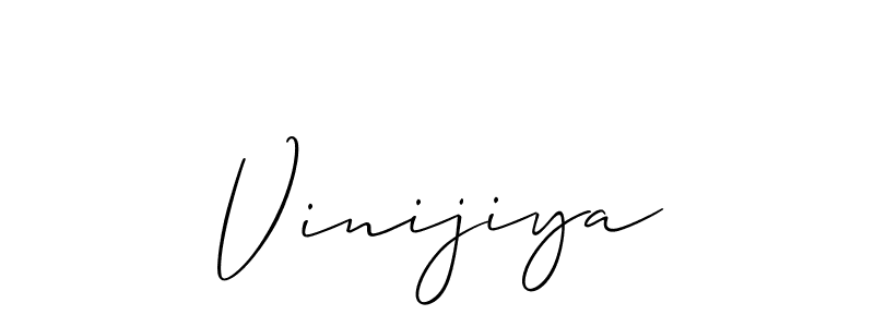 Vinijiya stylish signature style. Best Handwritten Sign (Allison_Script) for my name. Handwritten Signature Collection Ideas for my name Vinijiya. Vinijiya signature style 2 images and pictures png