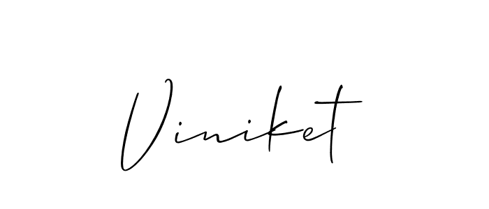 How to Draw Viniket signature style? Allison_Script is a latest design signature styles for name Viniket. Viniket signature style 2 images and pictures png