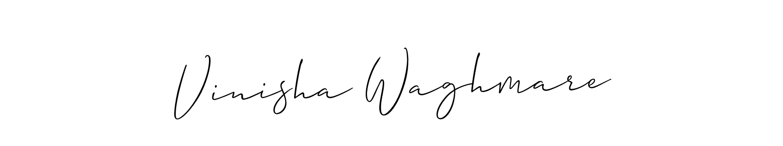 Design your own signature with our free online signature maker. With this signature software, you can create a handwritten (Allison_Script) signature for name Vinisha Waghmare. Vinisha Waghmare signature style 2 images and pictures png
