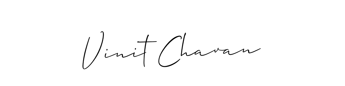 Also we have Vinit Chavan name is the best signature style. Create professional handwritten signature collection using Allison_Script autograph style. Vinit Chavan signature style 2 images and pictures png