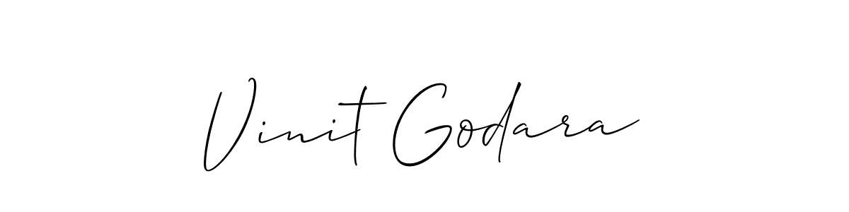 Make a beautiful signature design for name Vinit Godara. Use this online signature maker to create a handwritten signature for free. Vinit Godara signature style 2 images and pictures png
