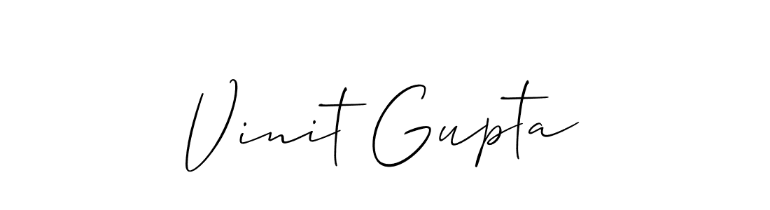 You should practise on your own different ways (Allison_Script) to write your name (Vinit Gupta) in signature. don't let someone else do it for you. Vinit Gupta signature style 2 images and pictures png