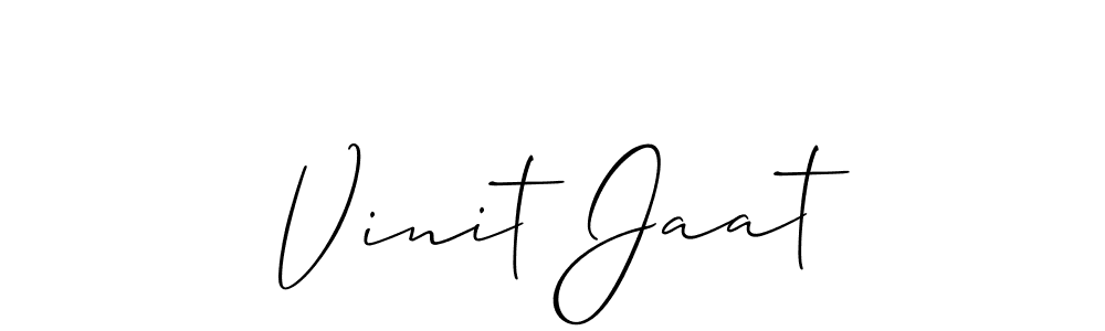 Check out images of Autograph of Vinit Jaat name. Actor Vinit Jaat Signature Style. Allison_Script is a professional sign style online. Vinit Jaat signature style 2 images and pictures png