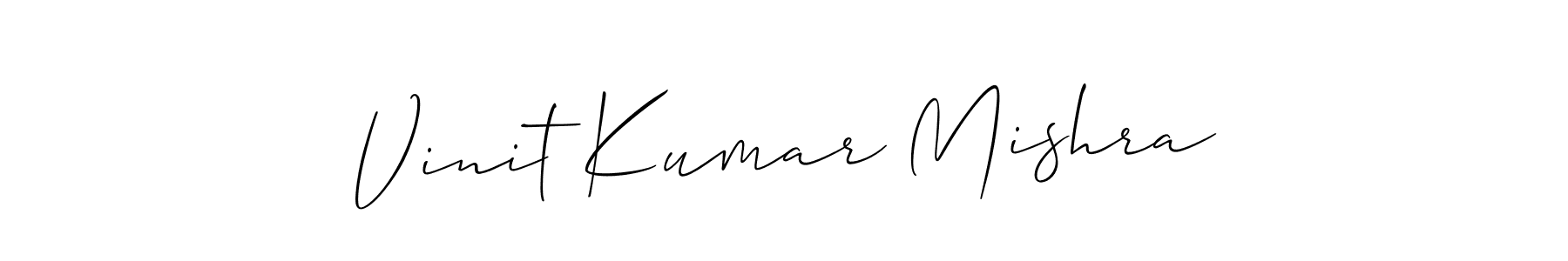 It looks lik you need a new signature style for name Vinit Kumar Mishra. Design unique handwritten (Allison_Script) signature with our free signature maker in just a few clicks. Vinit Kumar Mishra signature style 2 images and pictures png